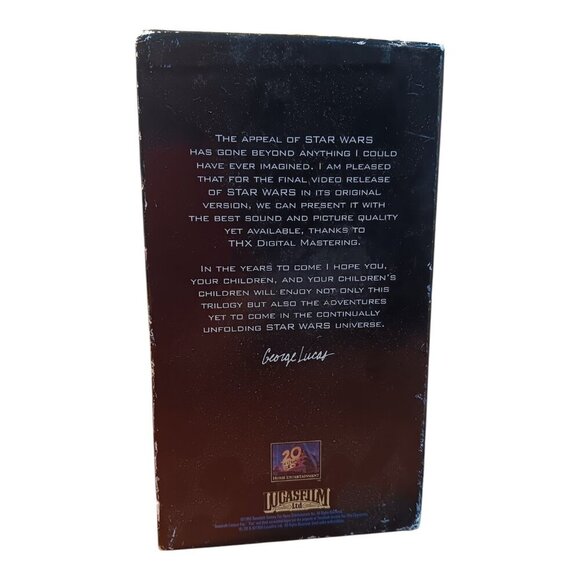 Star Wars Trilogy VHS Tapes Box Set THX Digitally Mastered Collectible Edition - Picture 4 of 16